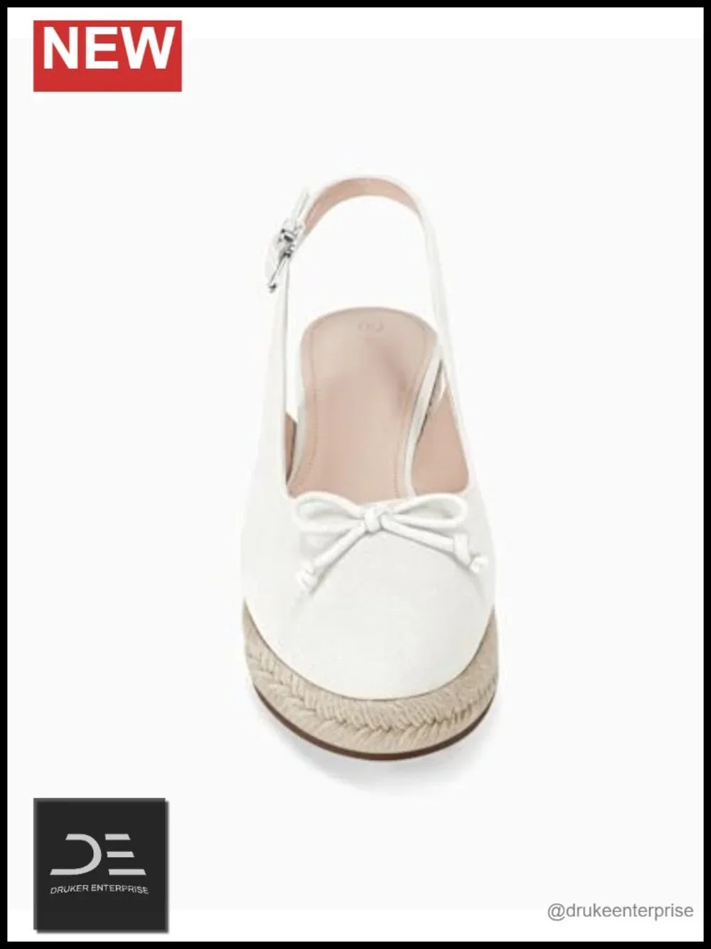 Closed Toe Espadrilles Wedges Platform Slingback Mid Low Heel Canvas Bow Dress